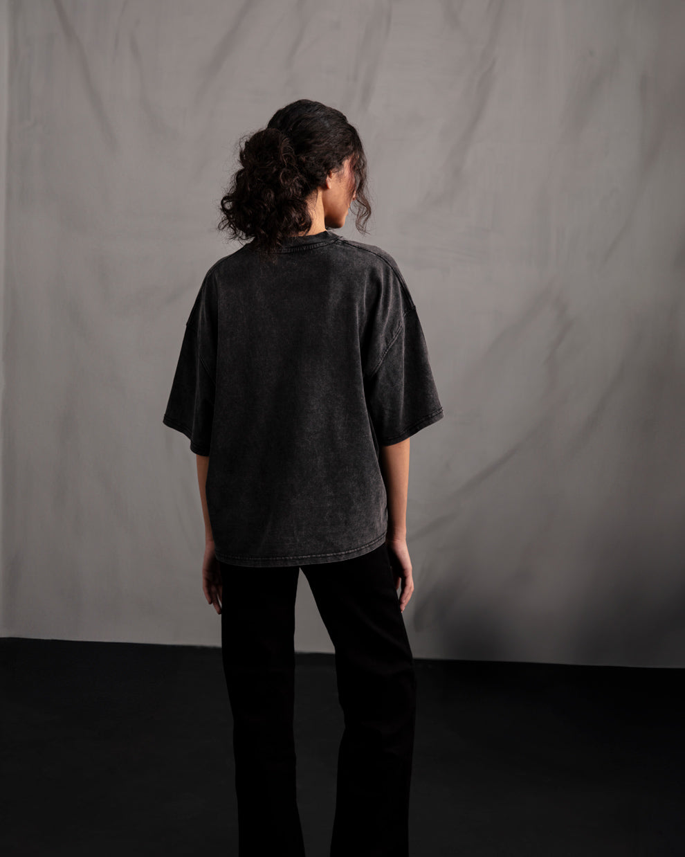 Acid Washed Grey Blank T-shirt