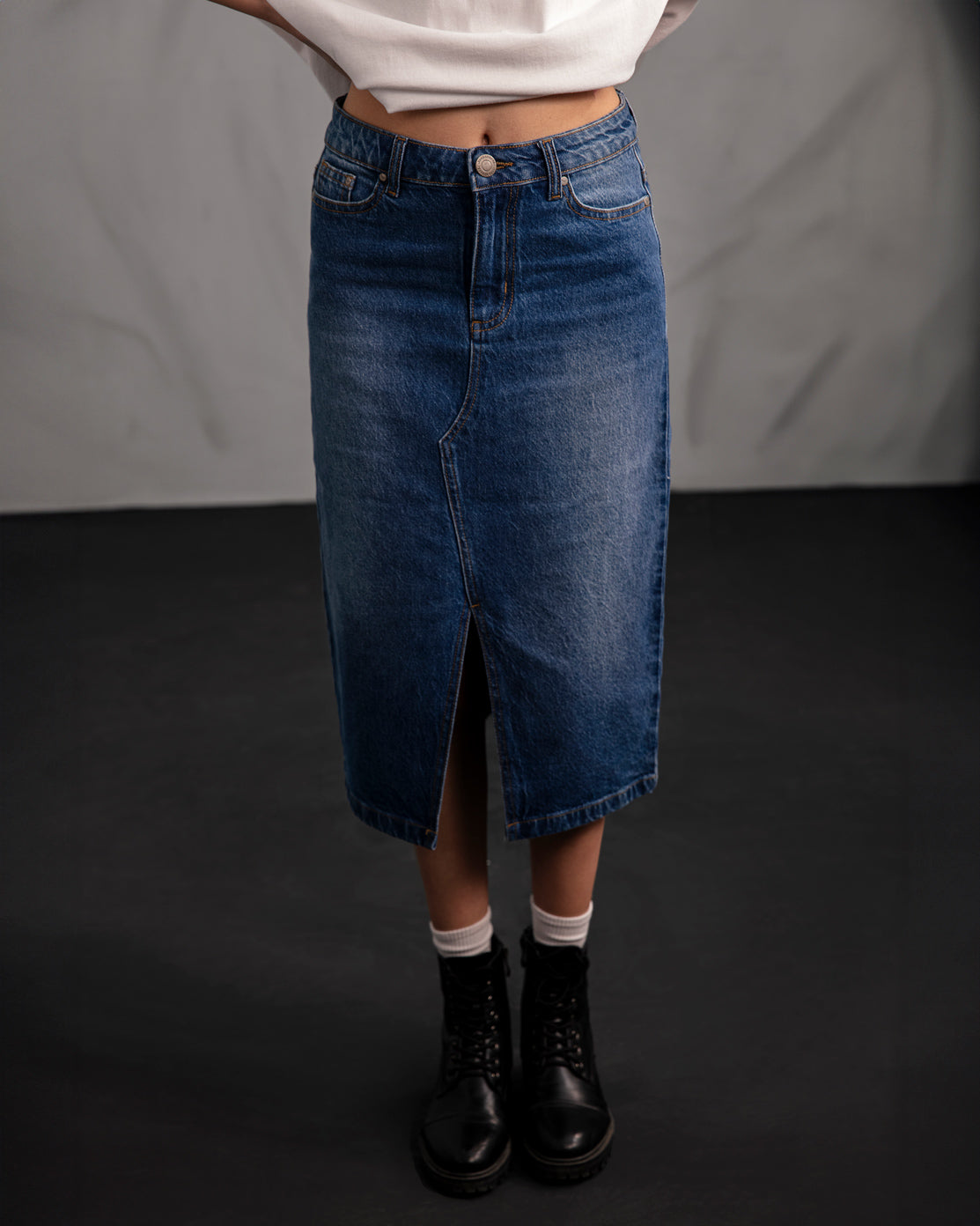 Denim Blue Skirt