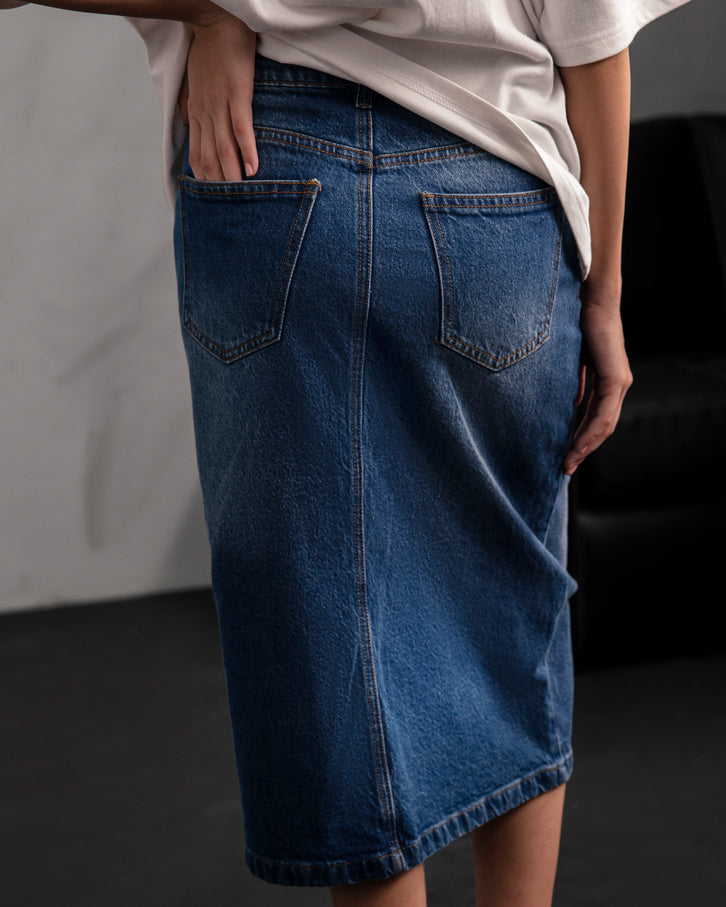 Denim Blue Skirt