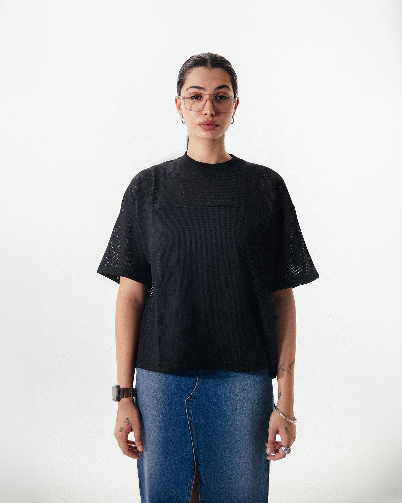 MESH T-SHIRT – Black
