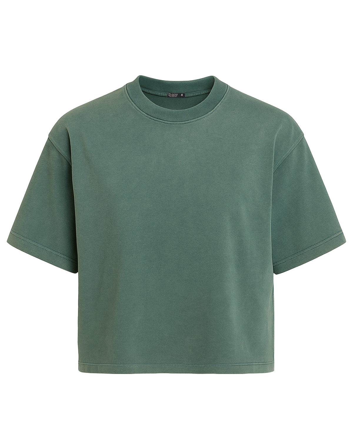 Acid Washed Green Blank T-shirt