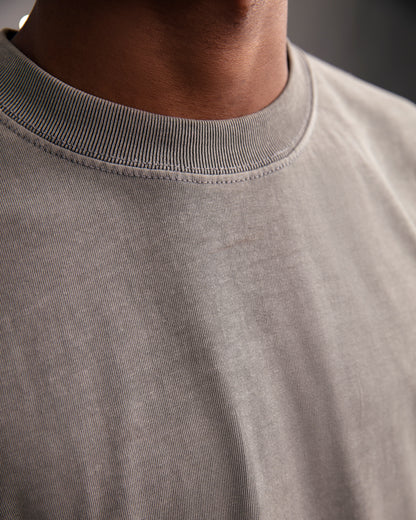 Light Grey Acid Washed Blank T-shirt