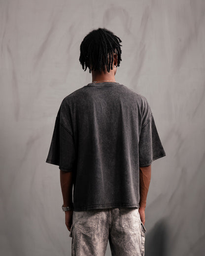 Acid Washed Grey Blank T-shirt