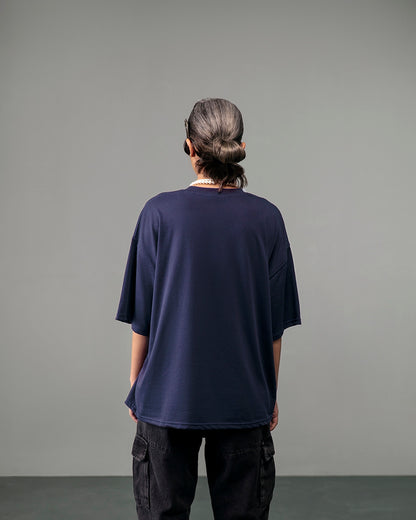 Navy Blue Blank T-shirt