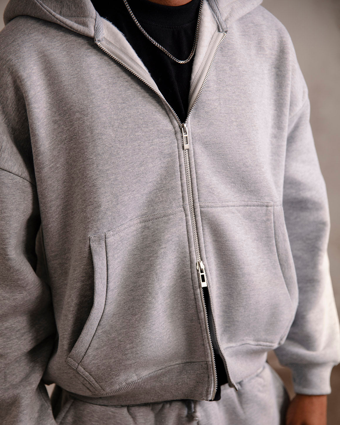 Comfy Zip Up - Grey