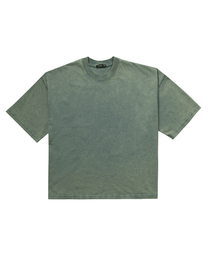 Acid Washed Green Blank T-shirt