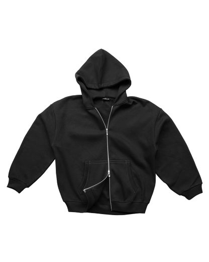 Comfy Zip Up - Black