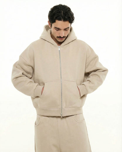 Comfy Zip Up - Beige