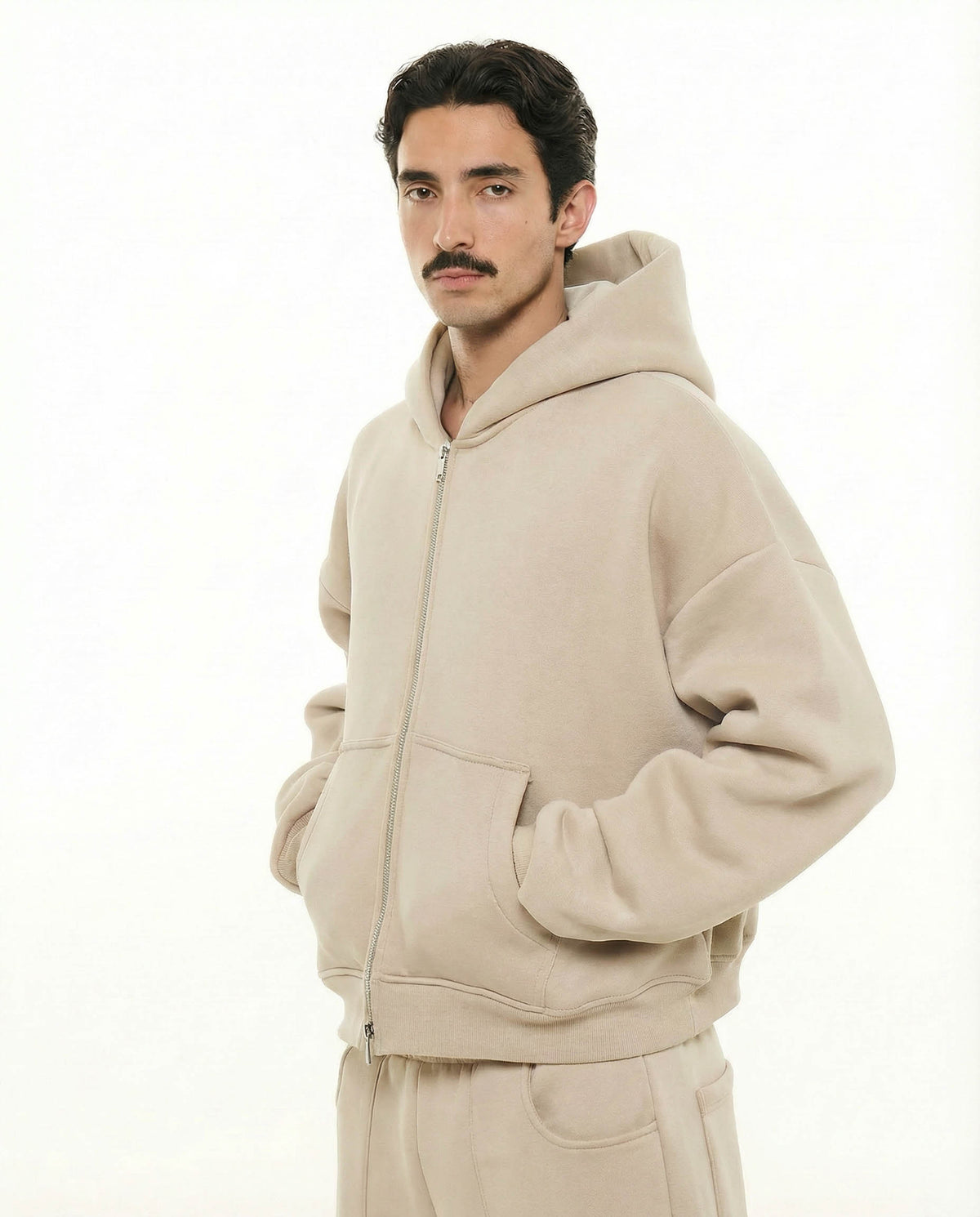 Comfy Zip Up - Beige
