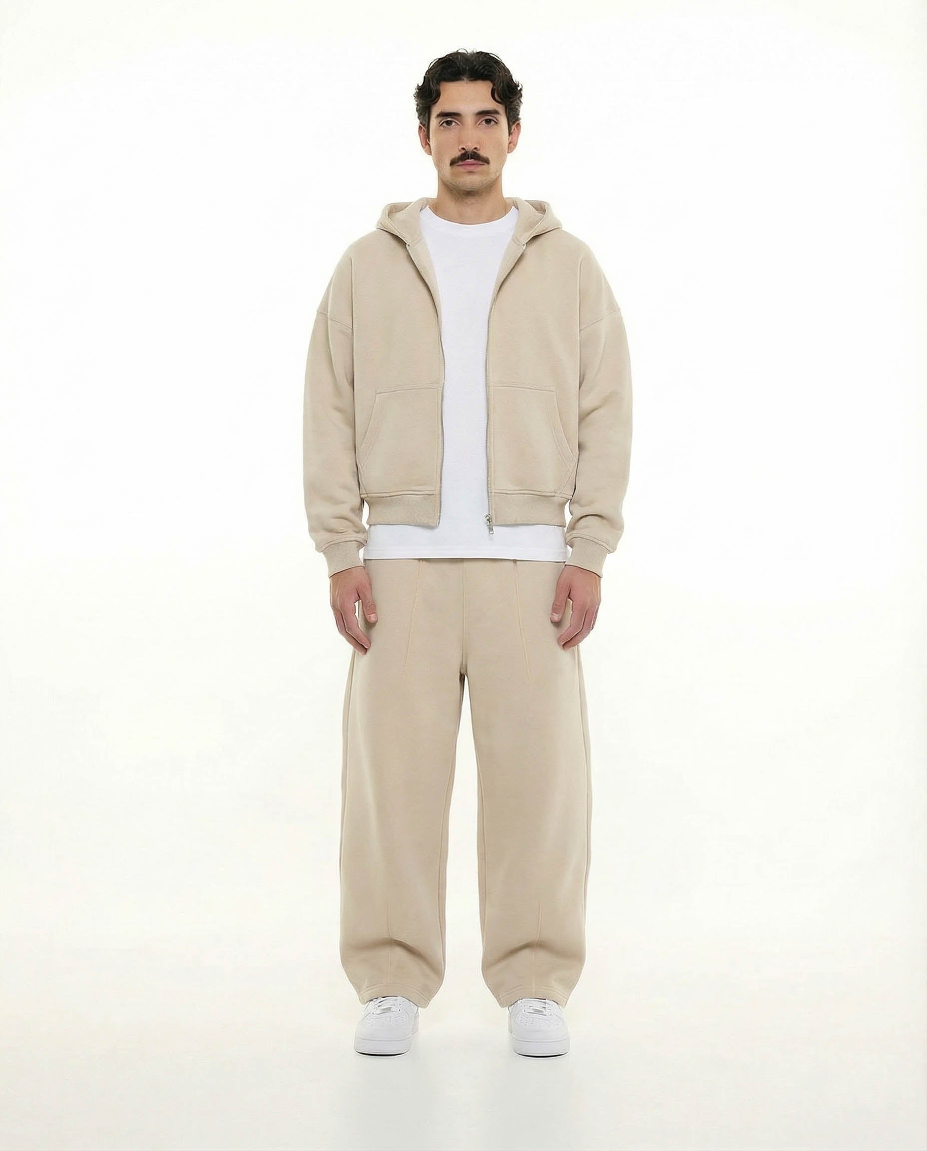 Comfy Zip Up - Beige